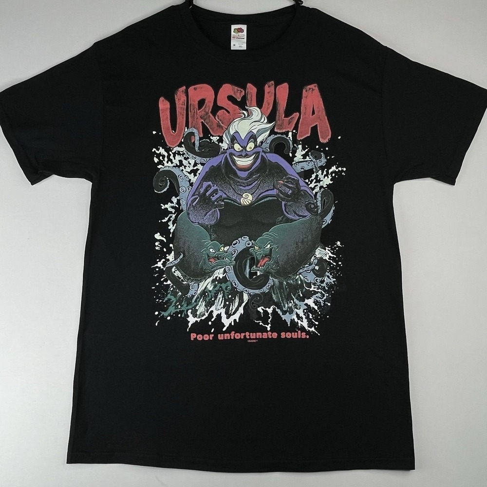 Disney Ursula The Little Mermaid Poor Unfortunate Souls Black Tee Shirt M